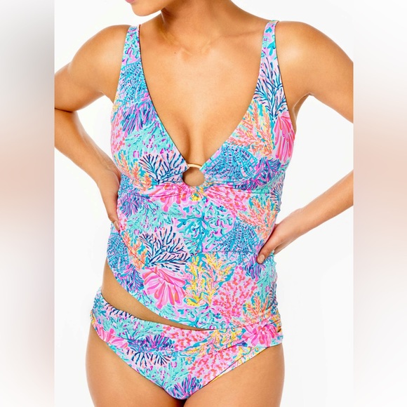 Lilly Pulitzer Other - Lilly Pulitzer Brenta tankini top & Lagoon Sarong Hipster Bikini Bottom